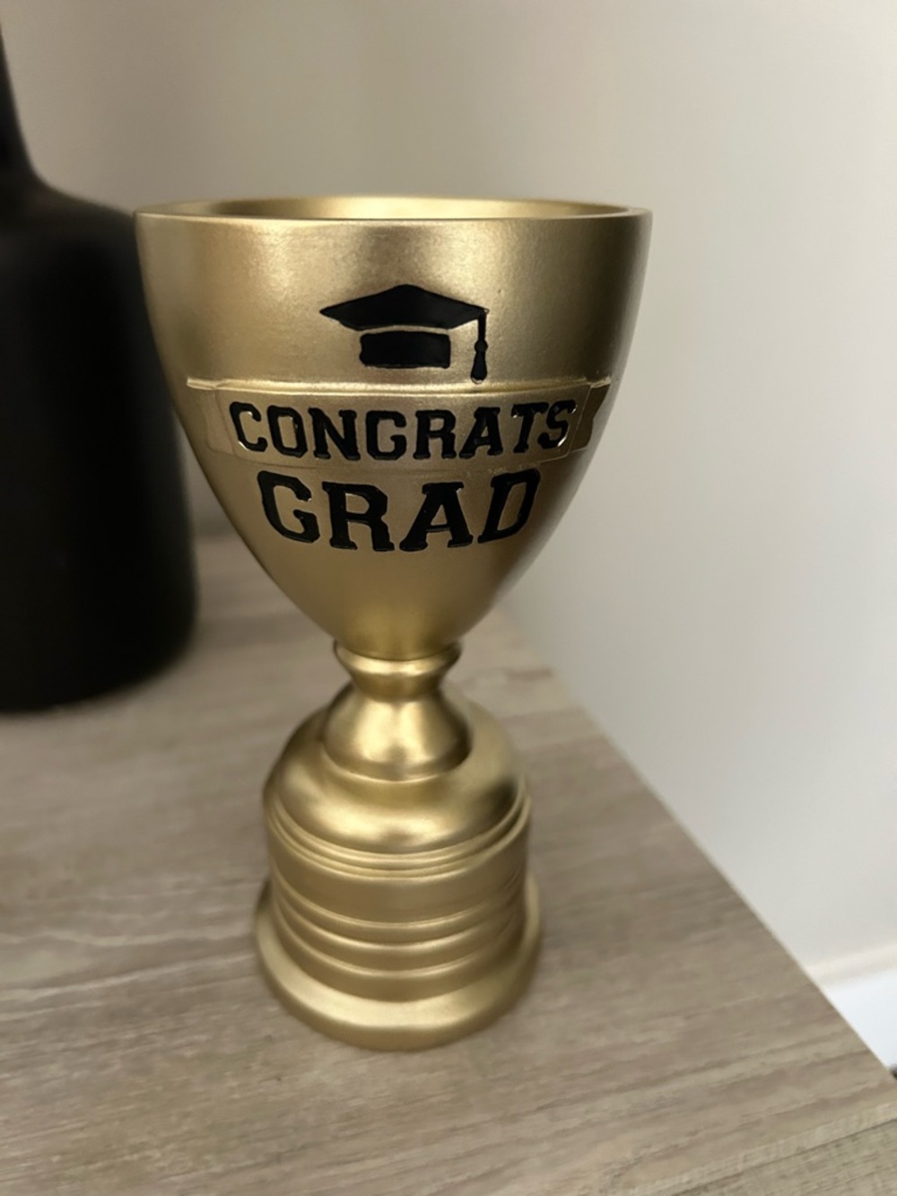 Source Unknown Gold "Congrats Grad" Trophy Cup